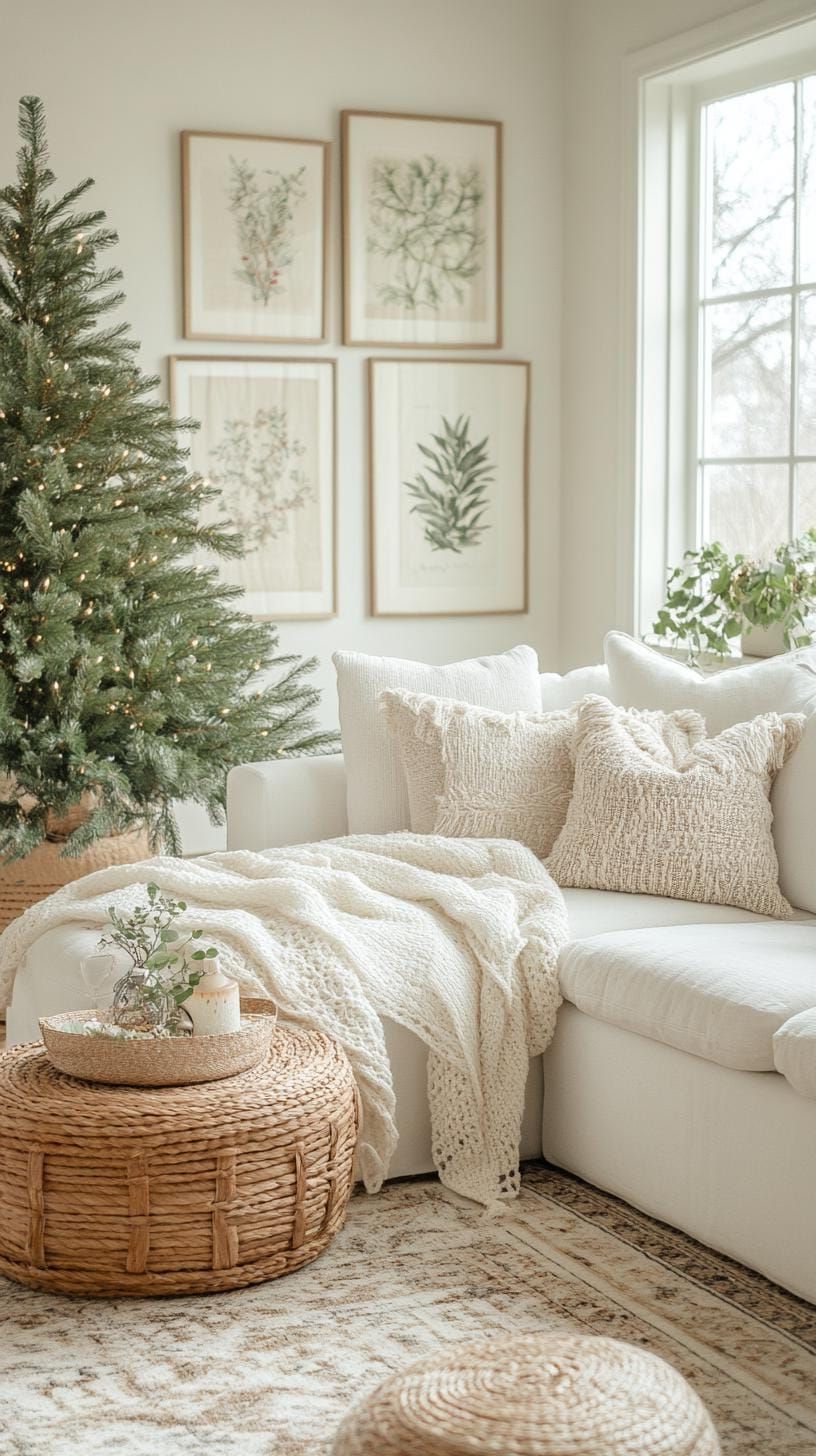 16. White-Washed Living Room for Christmas - photo 3