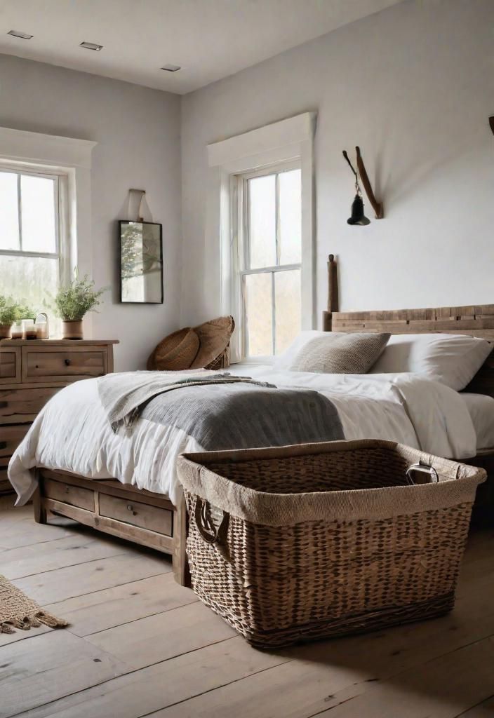 37. Woven Baskets for Under-Bed Storage