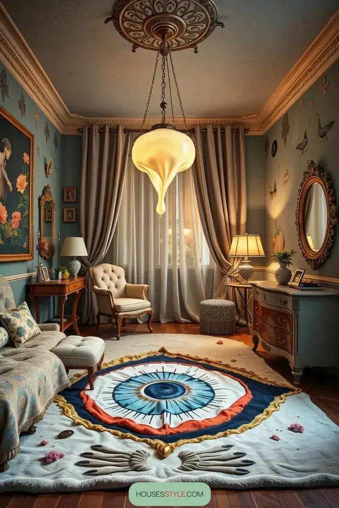 Dreamy Bedrooms Inspired by Surrealist Art