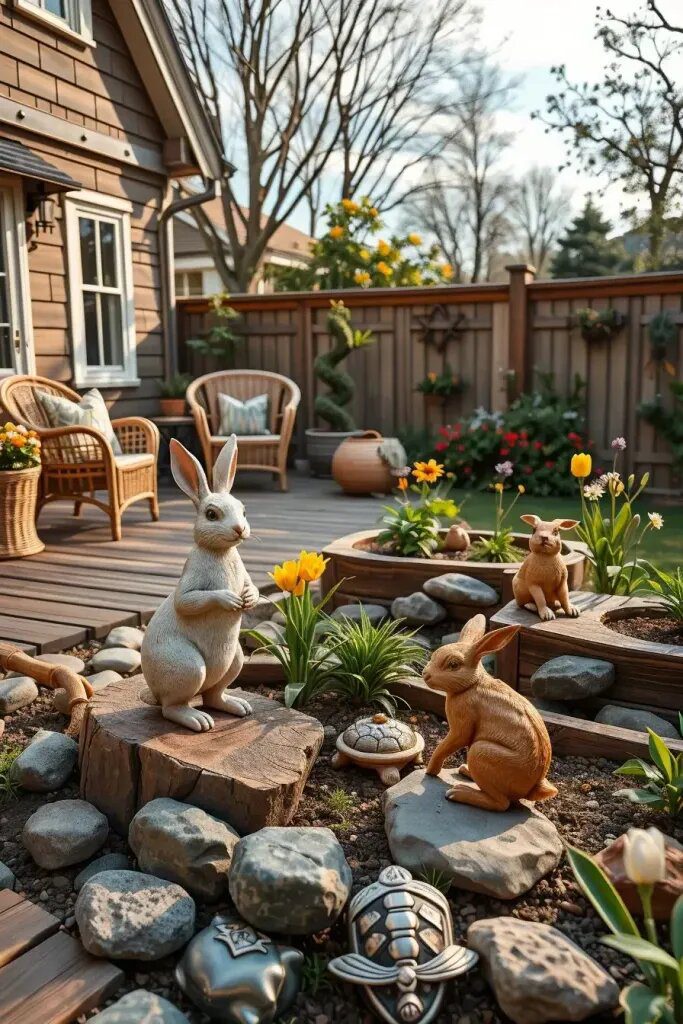 Realistic Animal Statues for a Natural Garden Feel - photo 2