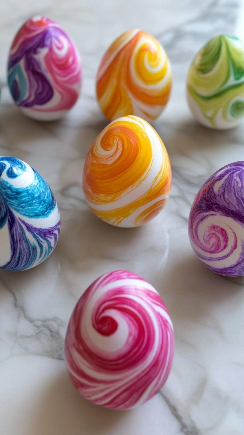 3. Tie-Dye Eggs With Paper Towels - photo 2