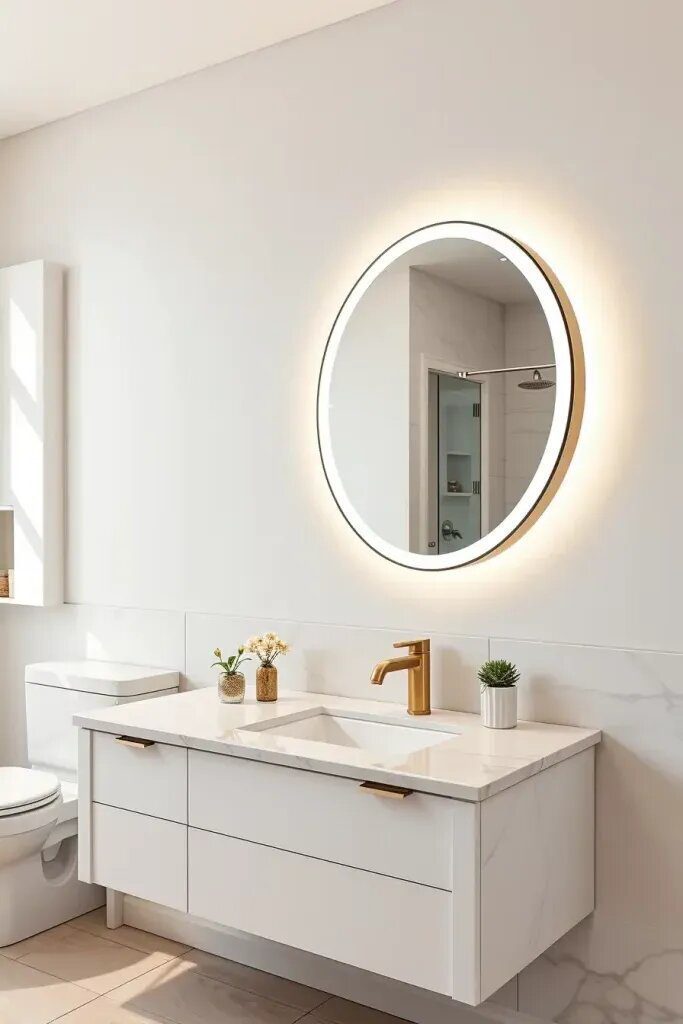 Backlit Mirrors as a Design Statement