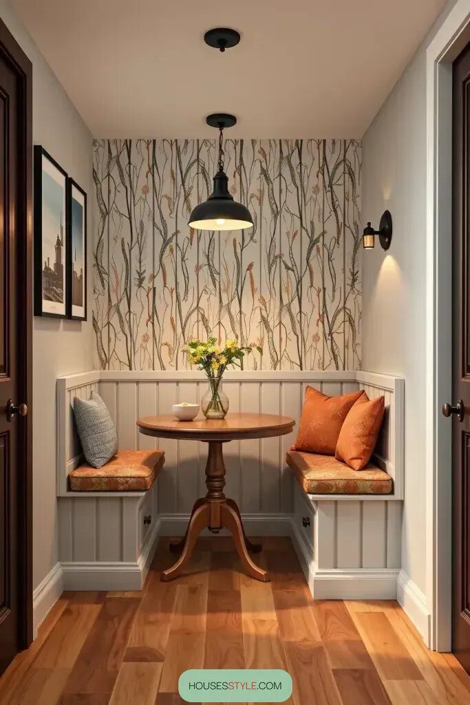 Turning Wall Niches Into Cozy Dining Nooks