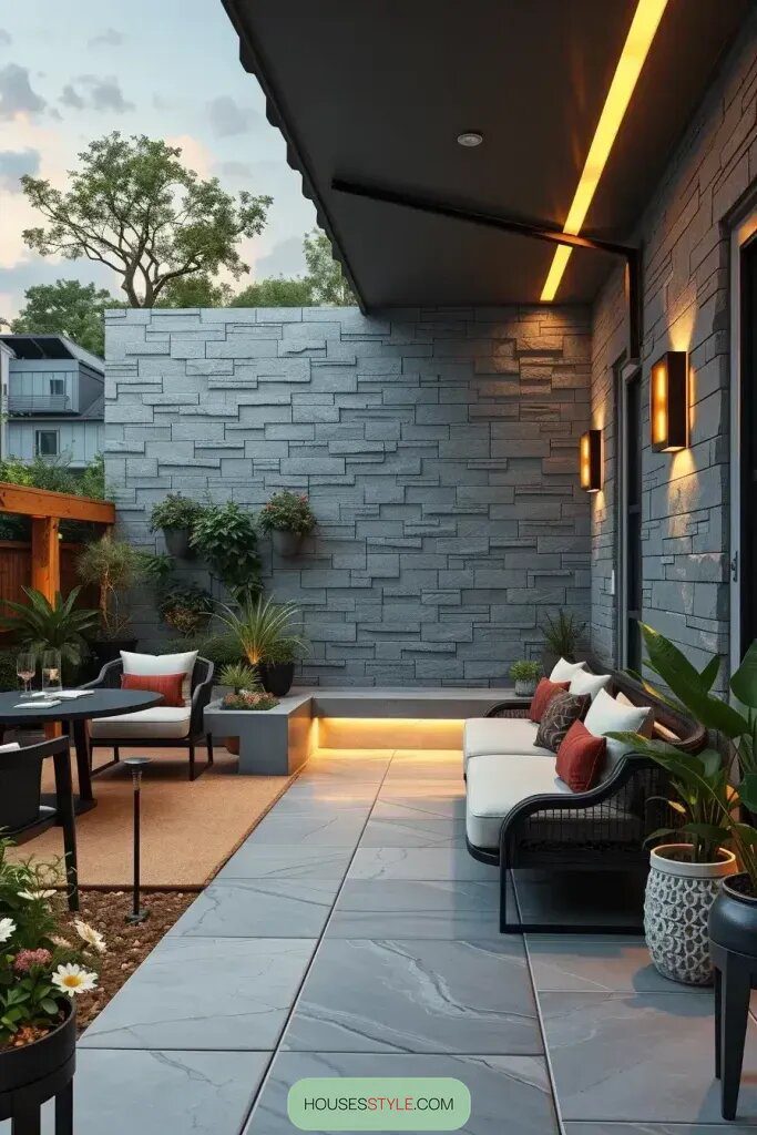 Natural Stone Walls With Unique Texture