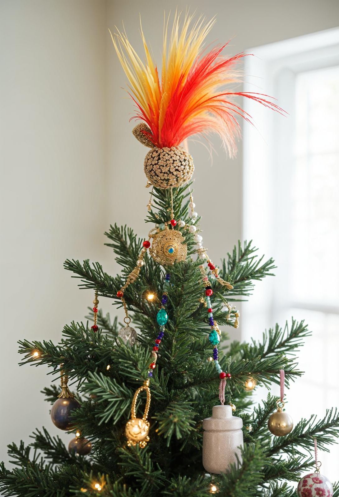 17. Boho Christmas Tree Topper Ideas