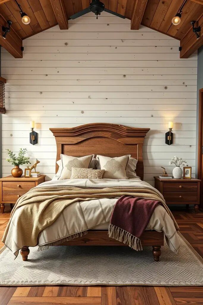 Statement Headboards With Rustic Appeal