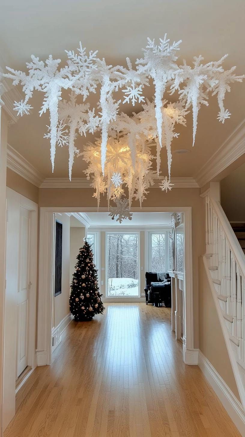 2. Dazzling Icicle Ceiling Decor Implementation - photo 2