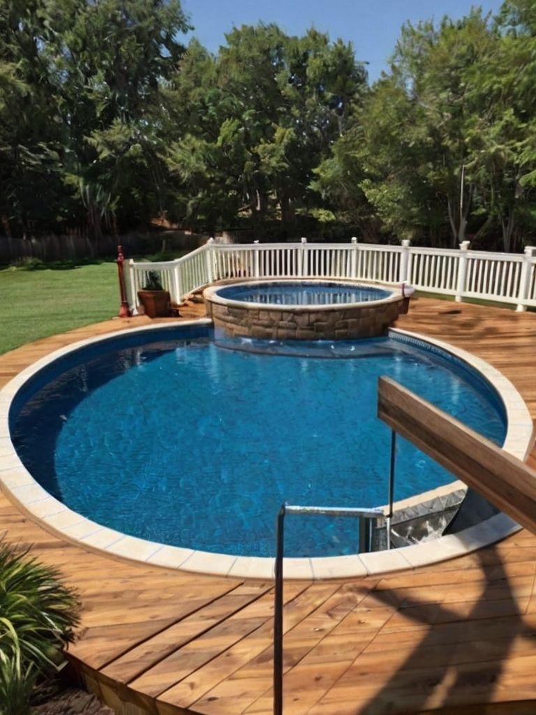 Built-In Seating for a Relaxing Poolside Hangout