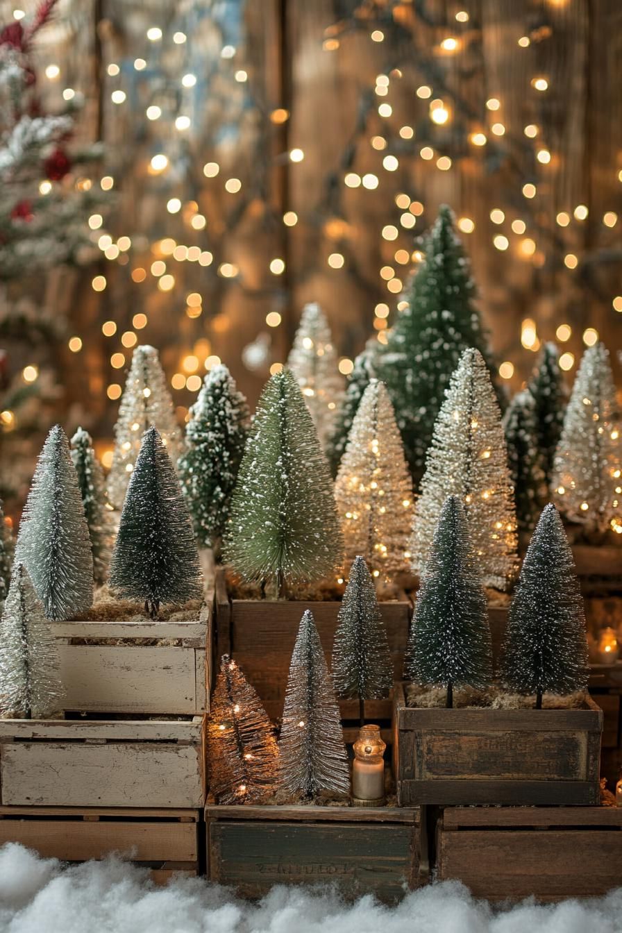 4. Vintage Bottlebrush Tree Decor