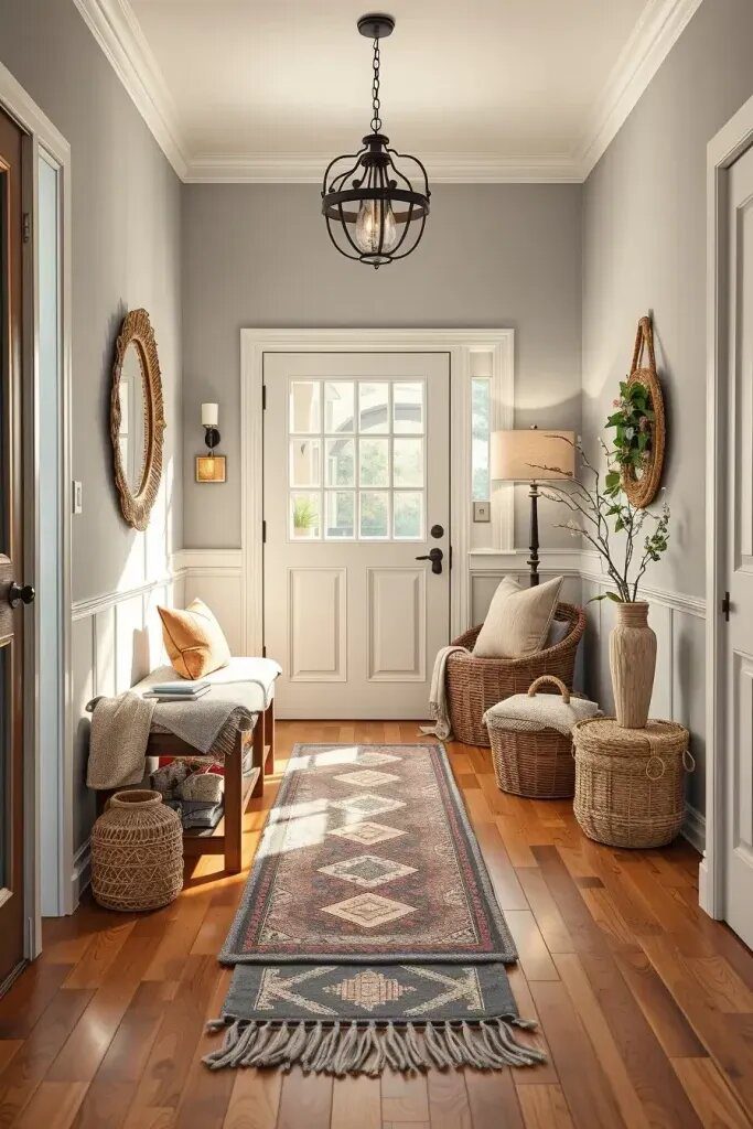 Warm Tones and Textures for a Cozy Entryway - photo 2