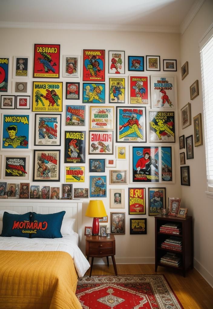 9. Comic Book Themed Teen Boy Room