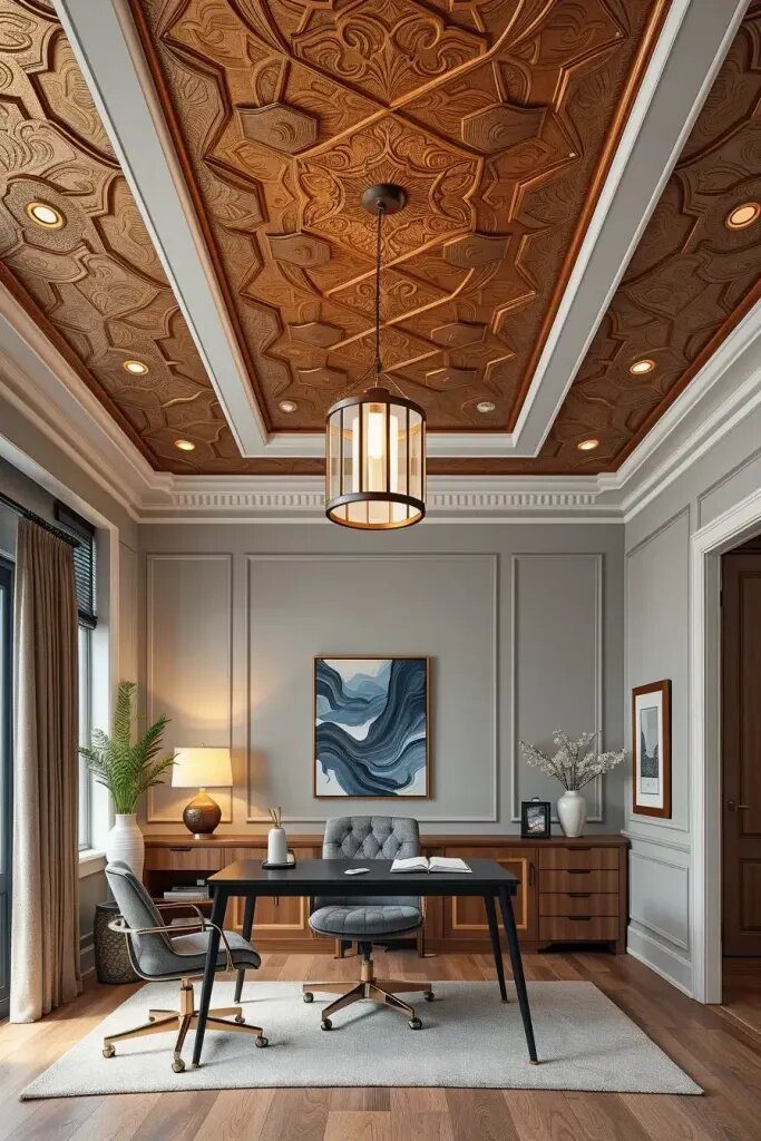 Stylish Ceiling Treatments For Office Spaces