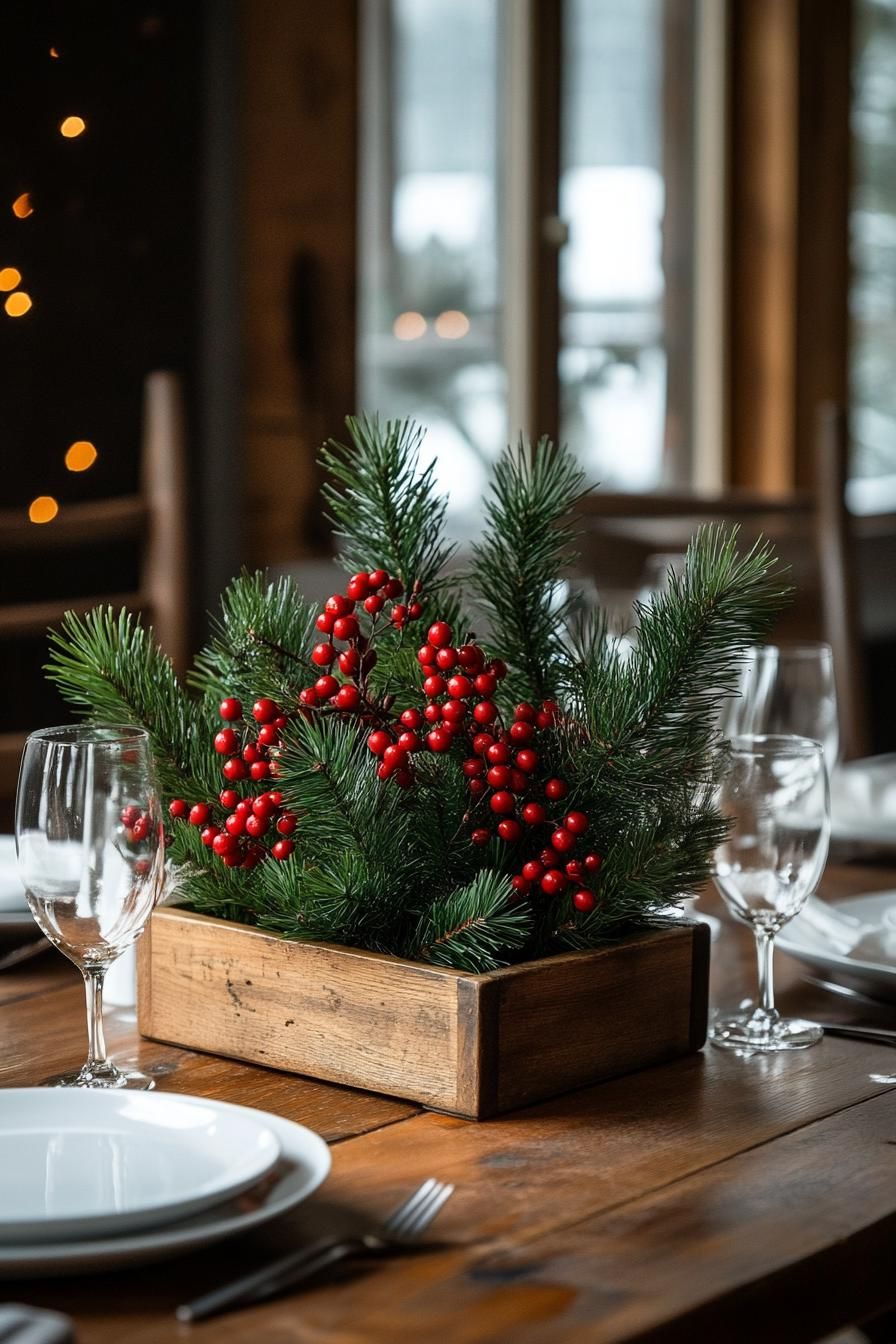 3. Rustic Christmas Centerpiece Ideas