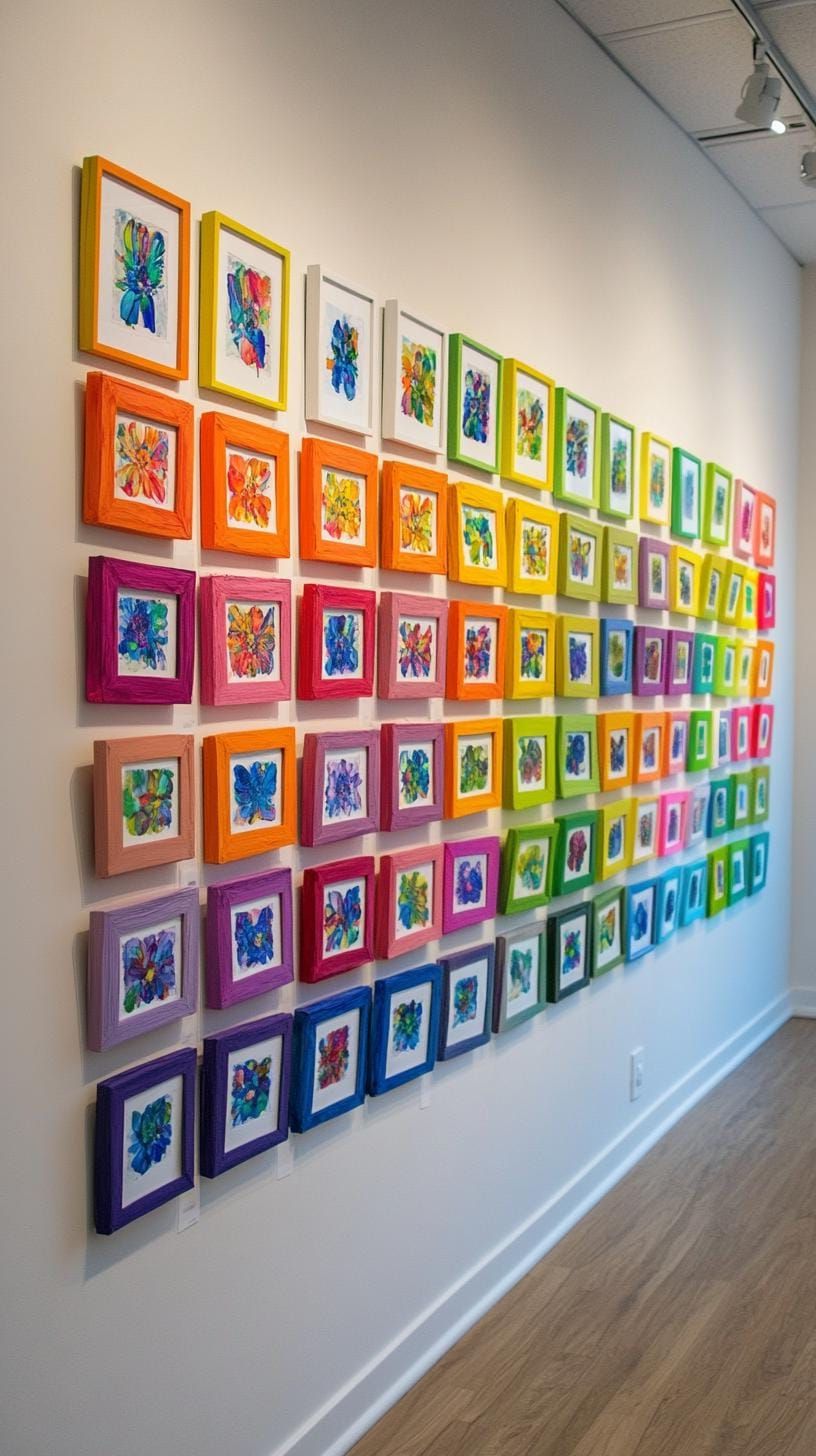 25. Rainbow Gradient Layout Across the Wall - photo 2