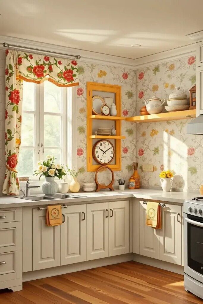Sunny Yellow Flower Accents For Kitchen Decorating