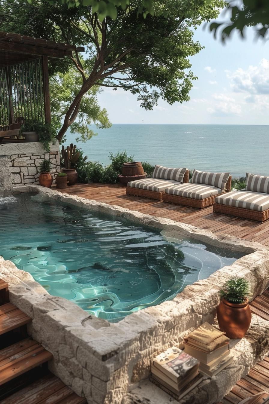13. Seaside-Inspired Pool Decor - photo 2