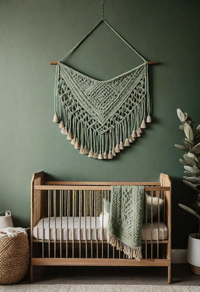 31. Macramé Wall Hangings in Sage Green - photo 3