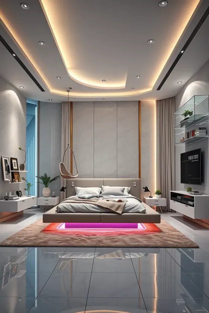 Floating Furniture Ideas for a Dreamy Bedroom - photo 2