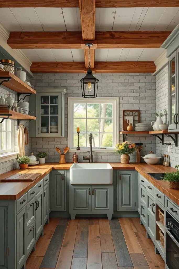 3 Ways to Style Weathered Gray Cabinets