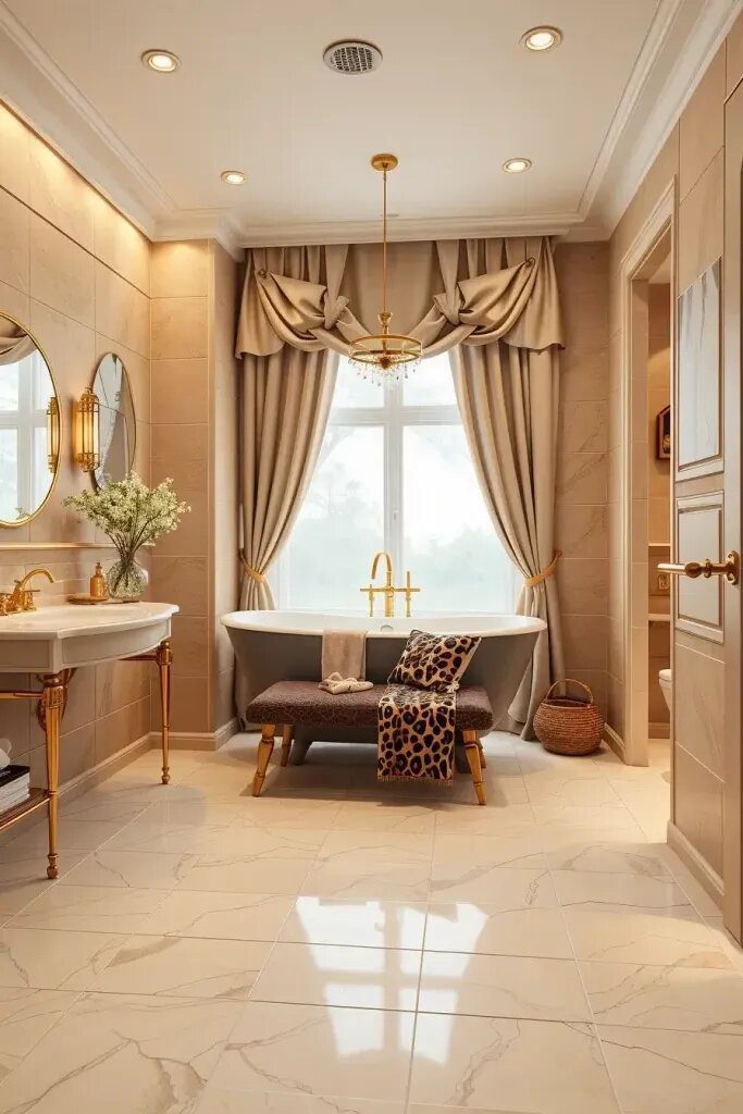 2. Leopard Print and Luxury Fabric Pairings
