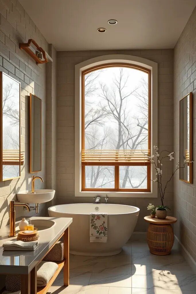 Why Natural Light Matters in Japandi Bathrooms