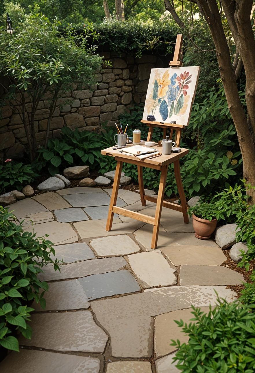 12. Artistic Flagstone Patio Design Ideas - photo 2