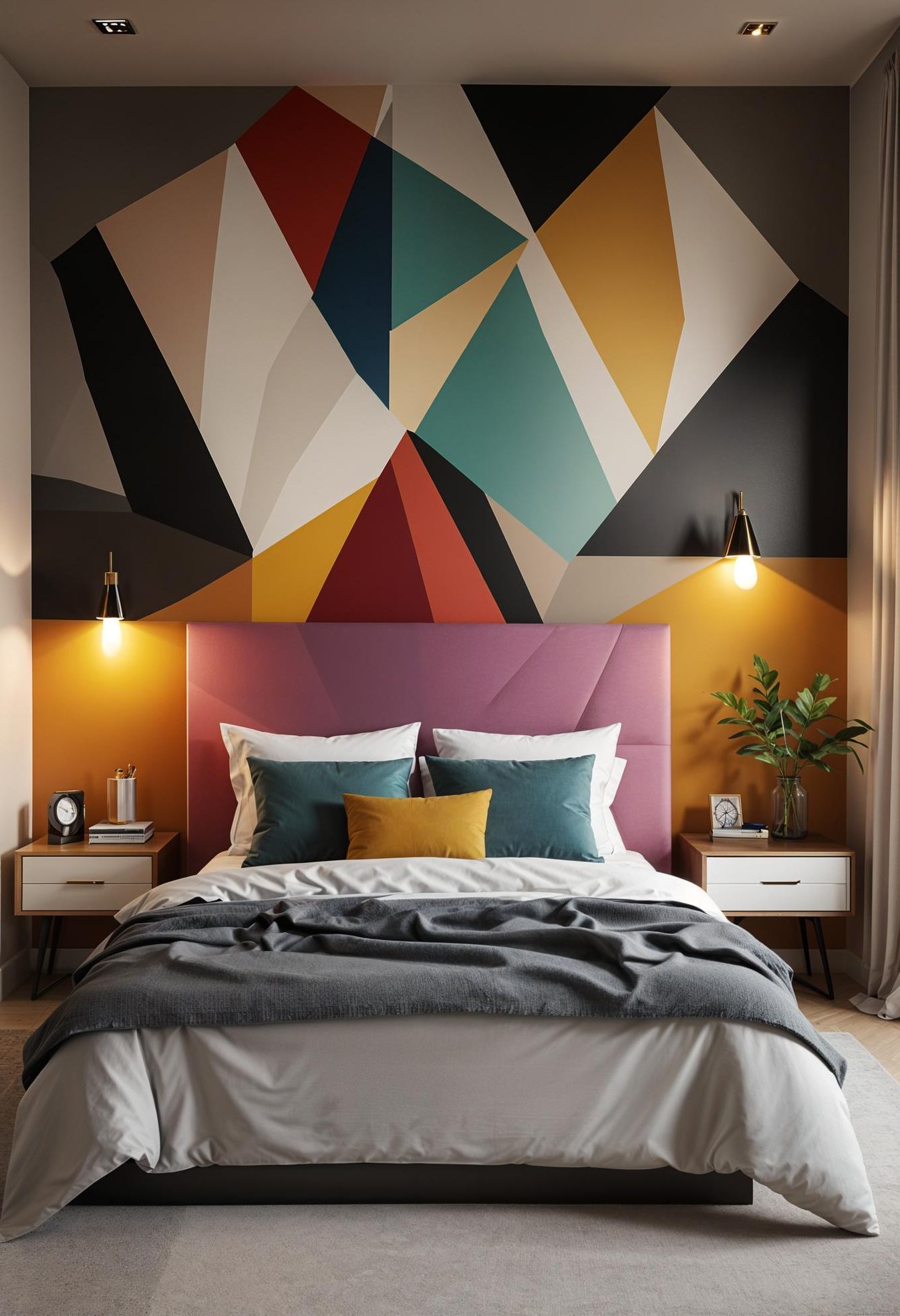 13. Geometric Pattern Ideas for a Teen Haven