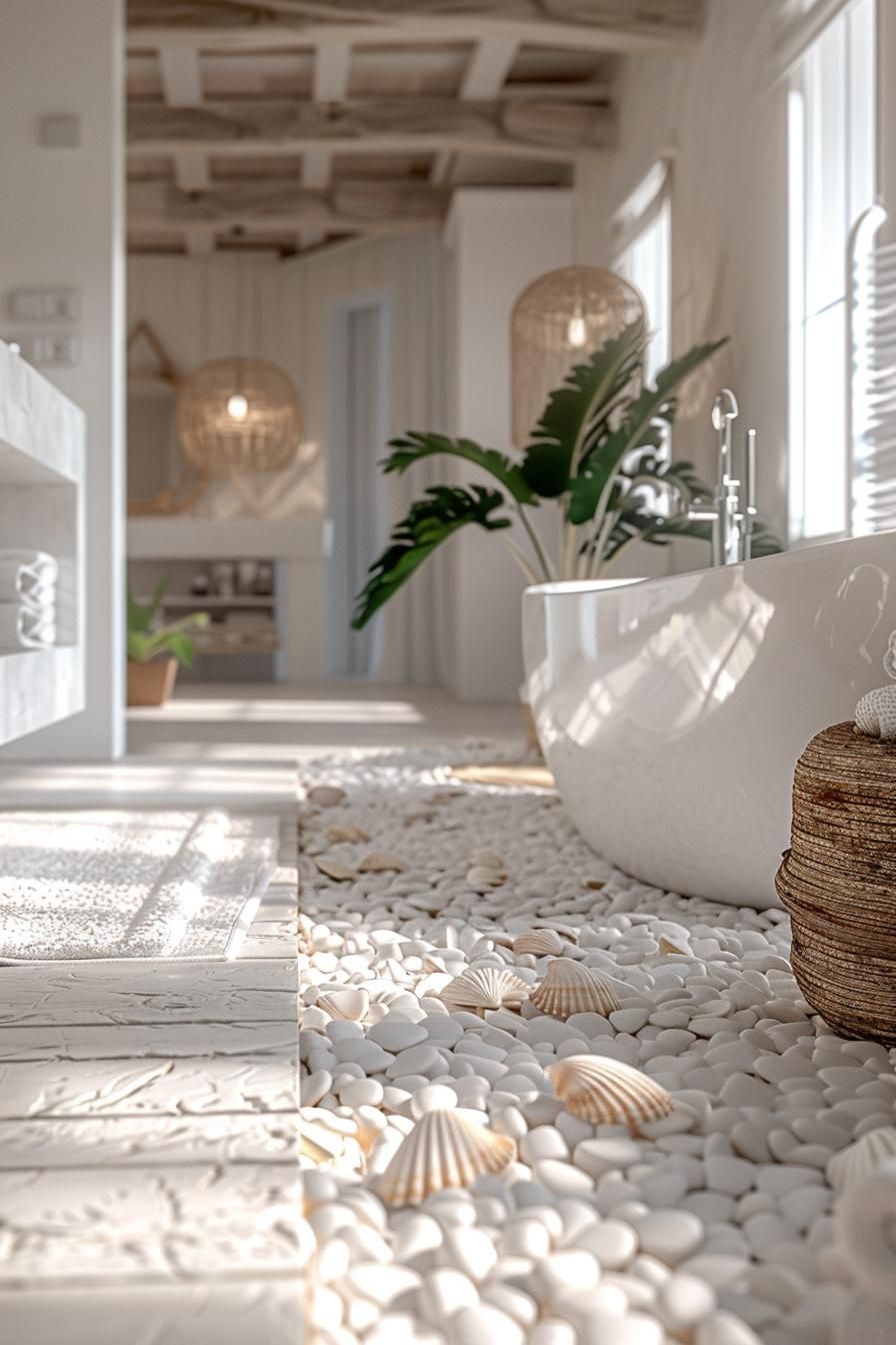 13. Caribbean-Themed Bathroom Design