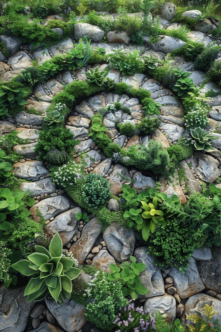 11. Herb Garden With a Rock Spiral - photo 2