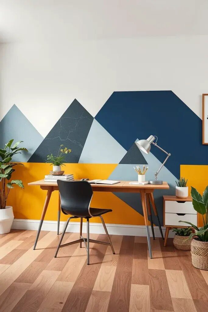 Geometric DIY Murals for Modern Wall Art - photo 2
