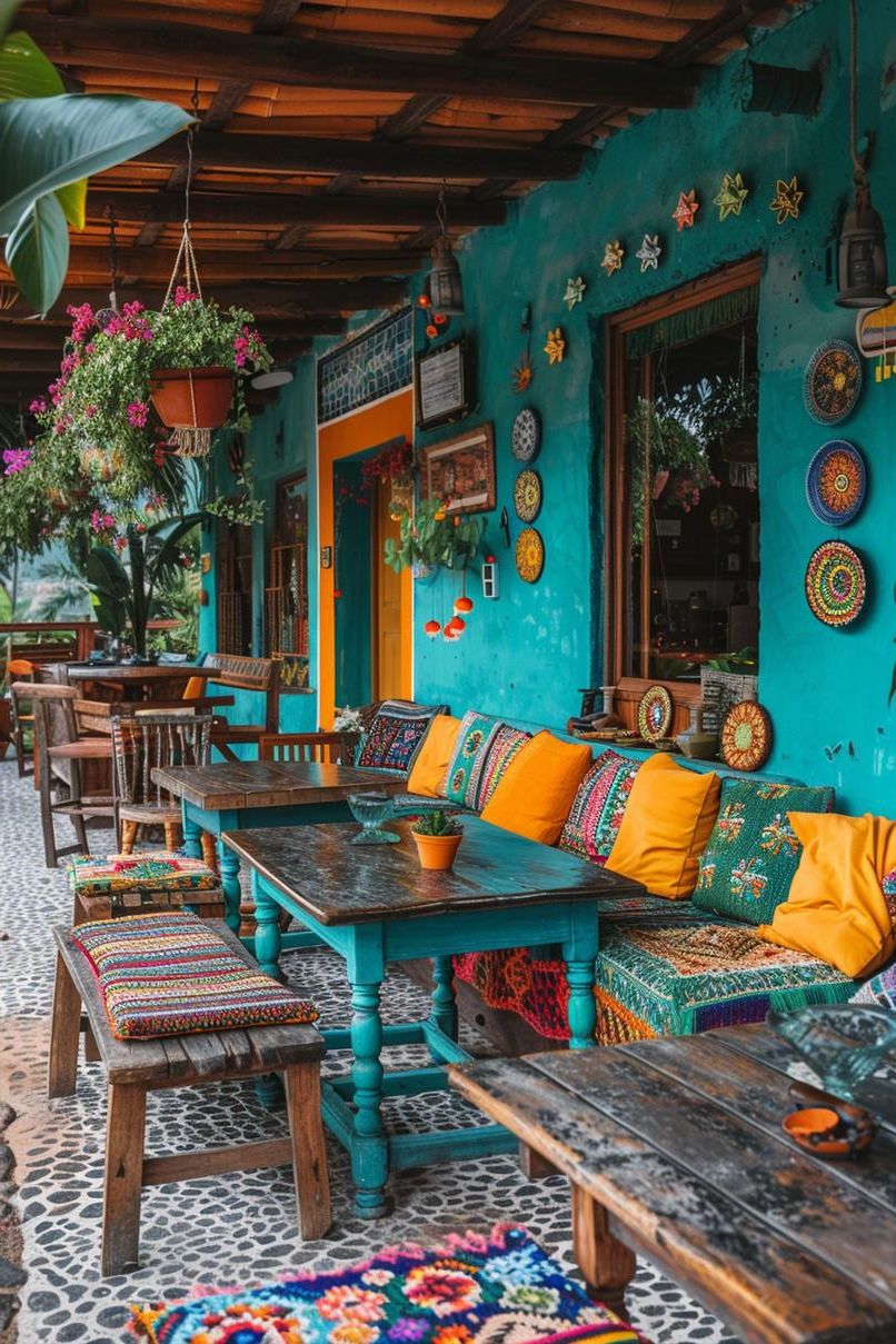 7. Colorful Rustic Patio Furniture - photo 3
