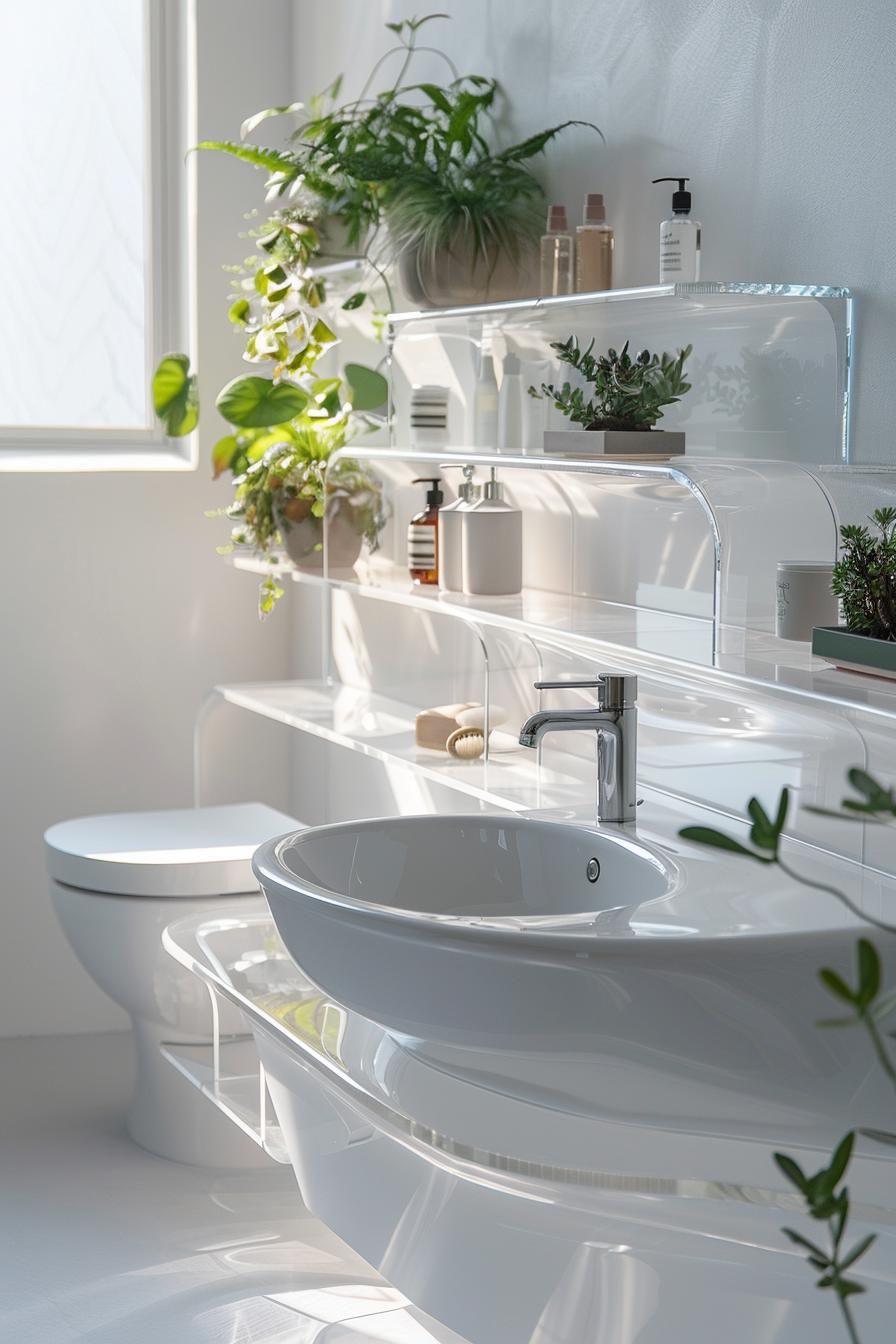 4. Zigzag Acrylic Shelving Design - photo 2