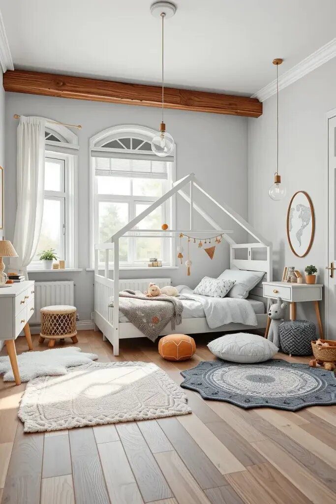 9- Scandinavian Style Kids Room Flair