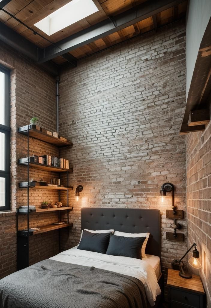 2. Industrial Loft Teen Bedroom