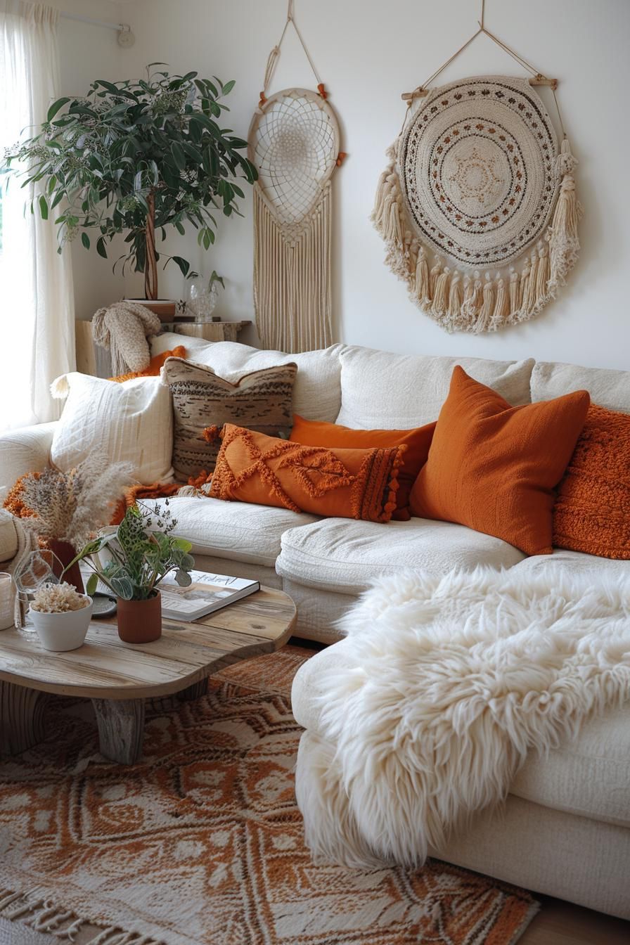 10. Boho Dreamcatcher Paired with a Noguchi Table - photo 3