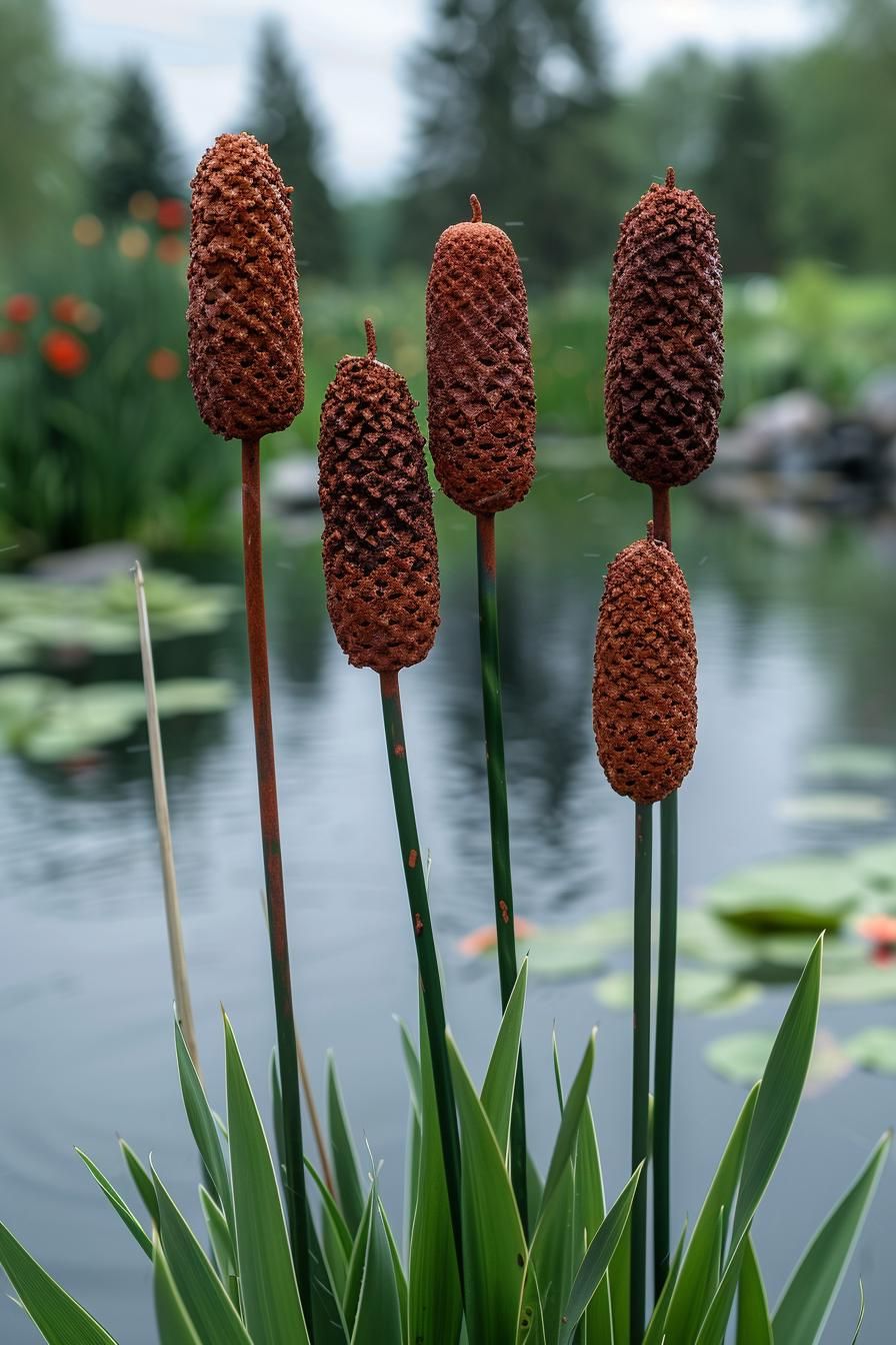 15. Metal Cattail Garden Art - photo 2