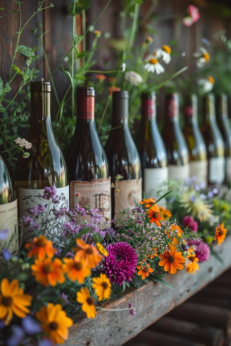 24. Wine Bottle Planter Upcycling