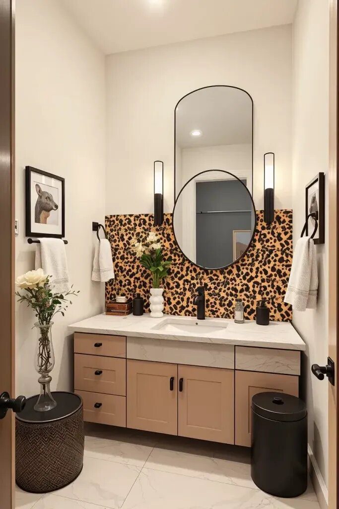 Feline-Inspired Accent Walls for Bold Rooms