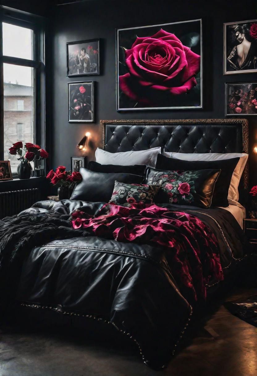 22. Rebel Rose Bedroom Style
