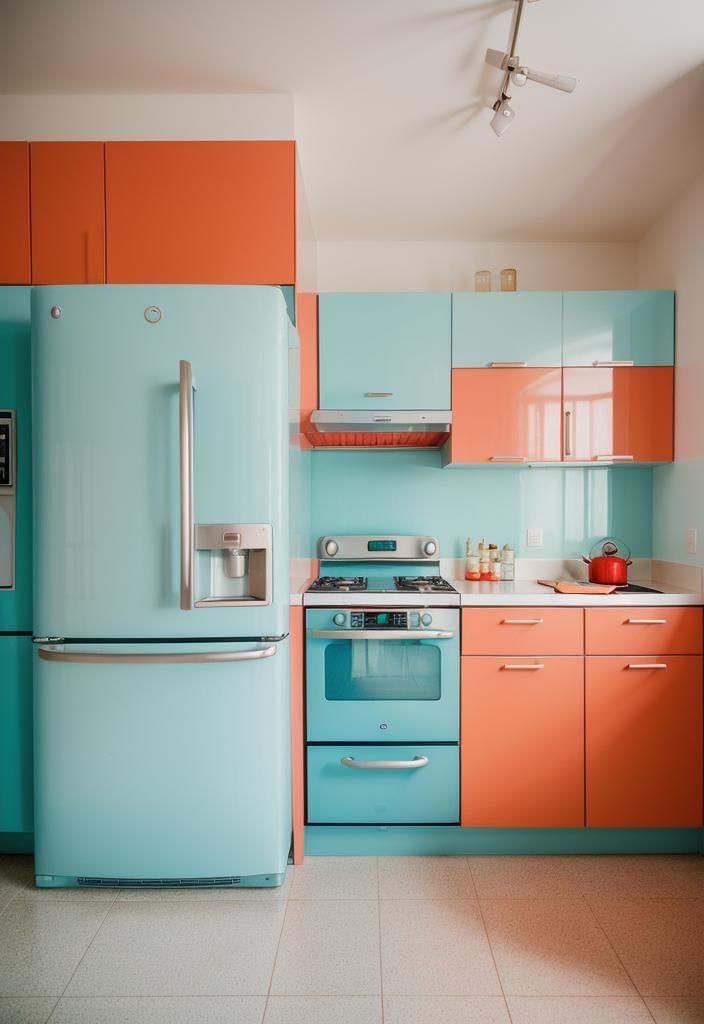 20. Bold Appliance Colors That Add Personality