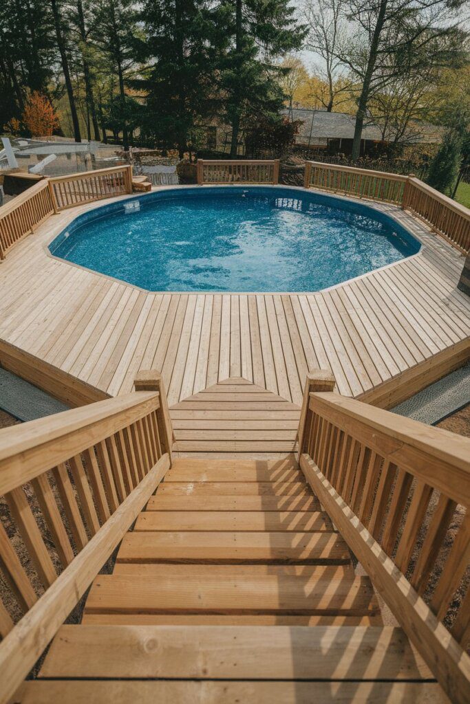 Greenery and Landscaping Around the Deck