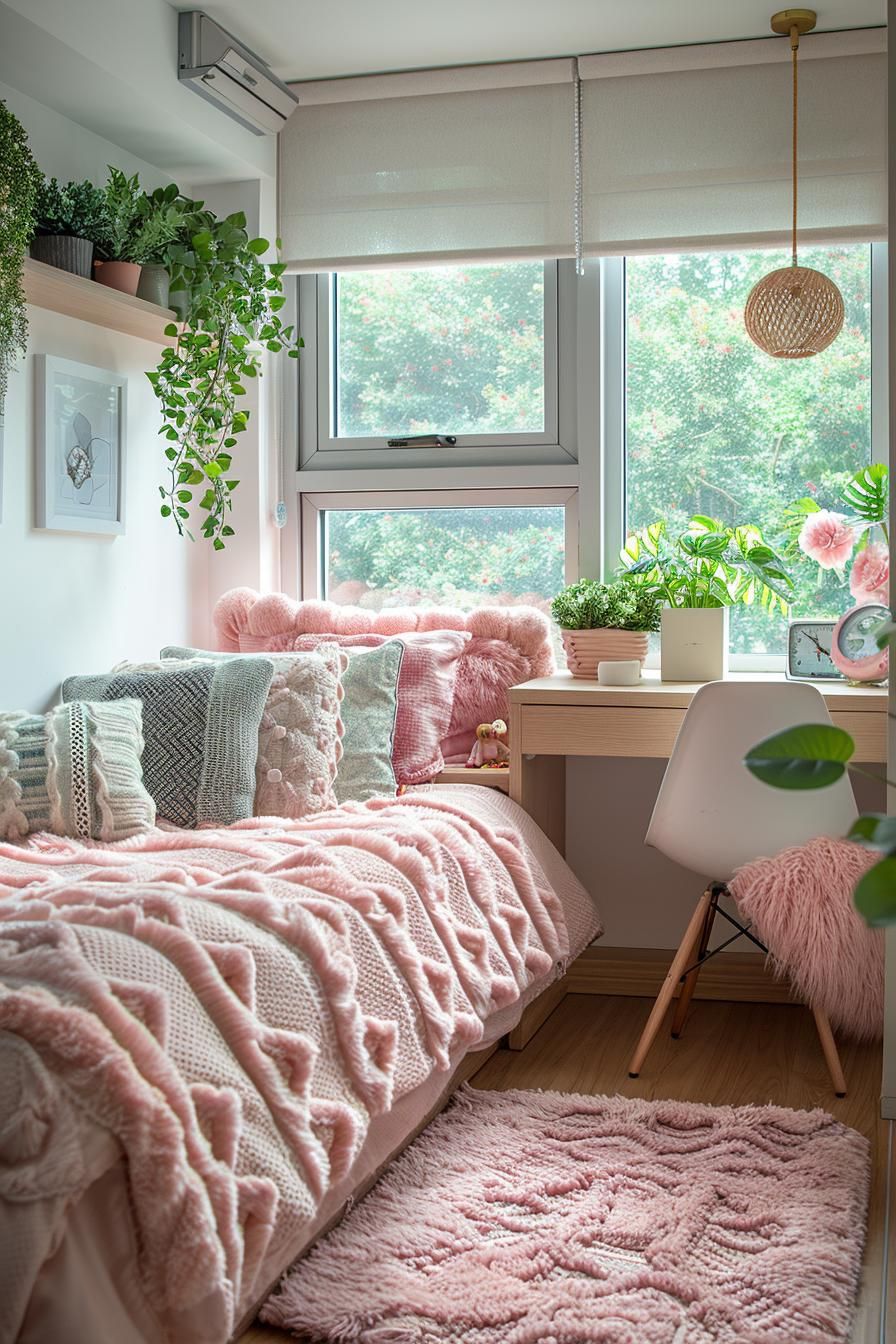 5. Pretty in Pink Dorm Decor - photo 2