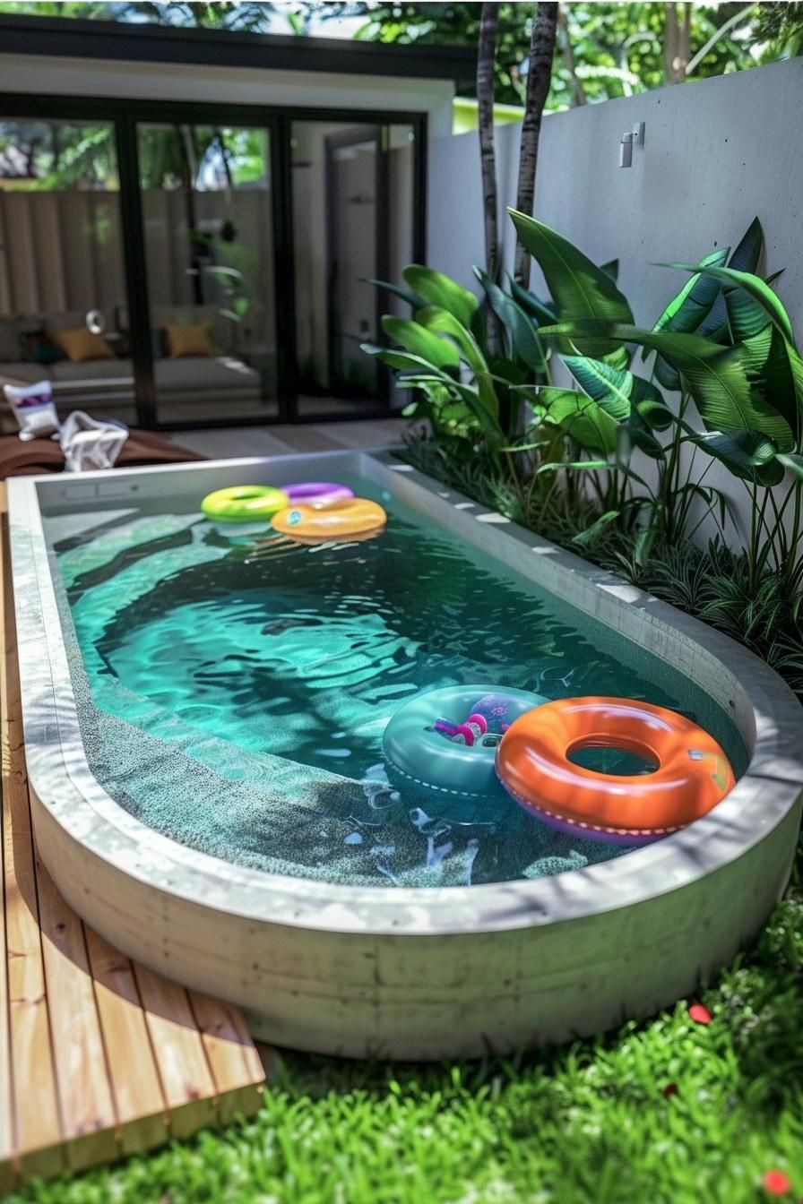14. Whimsical Water Play Area