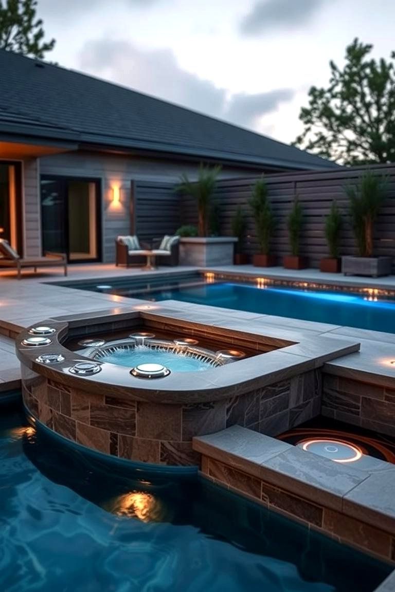 6. Combined Spa and Plunge Pool