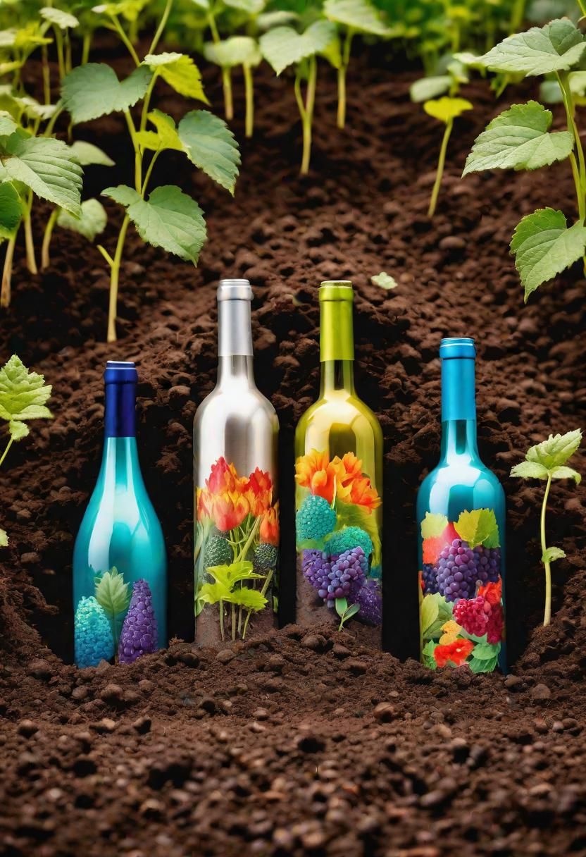 34. Upside-Down Bottles as Garden Edging - photo 2