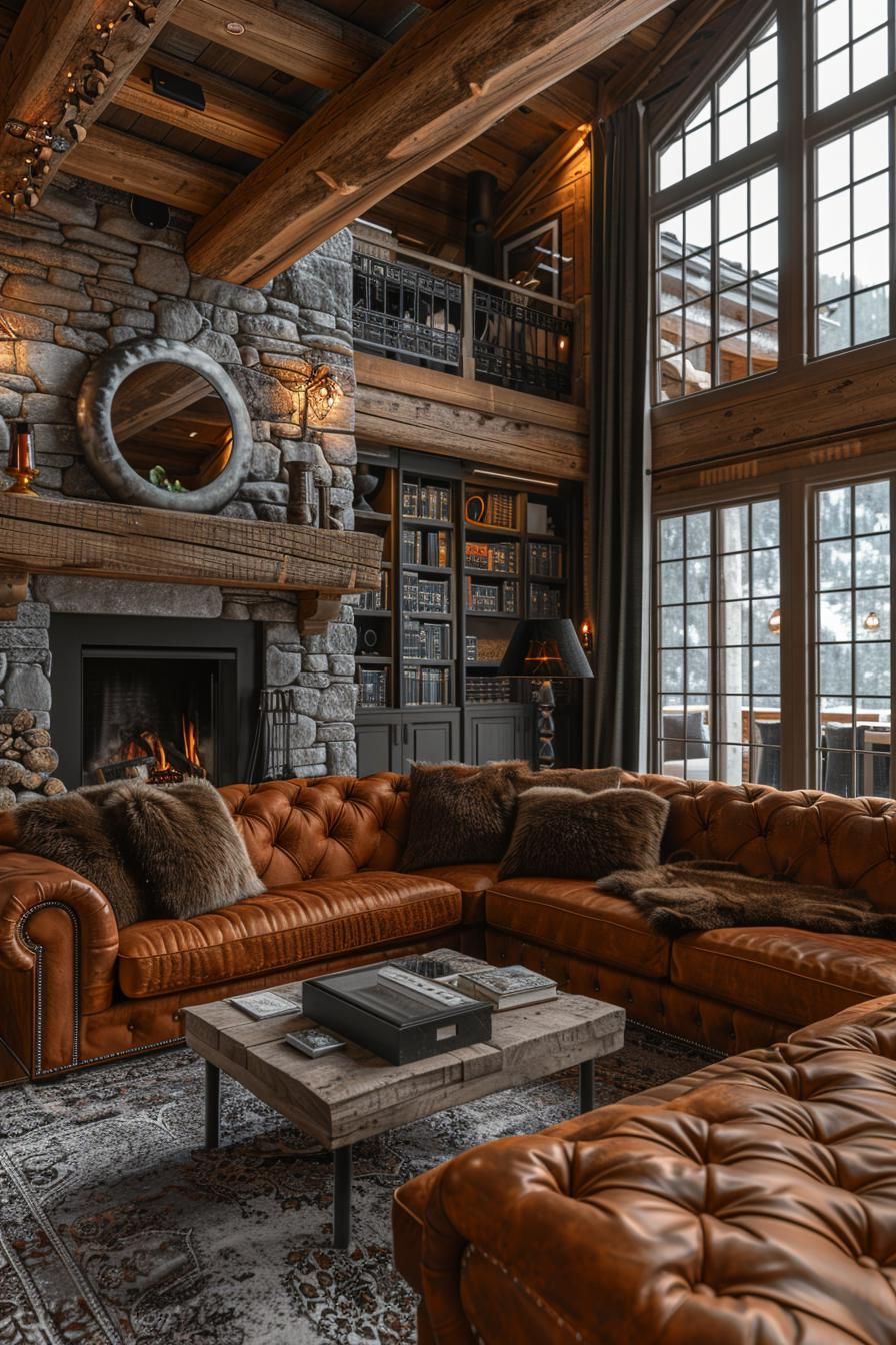 8. Rustic Earthy Living Room Ideas - photo 2