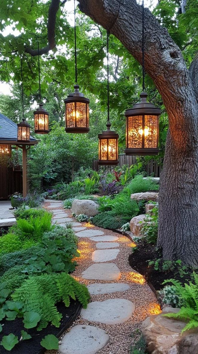 19. Backyard Garden Lantern Ideas - photo 3