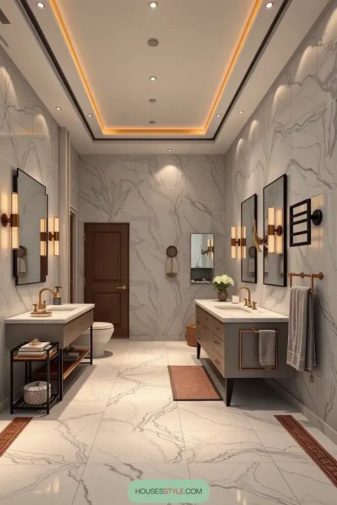 Heated Floors and Towel Warmers for Cozy Feet