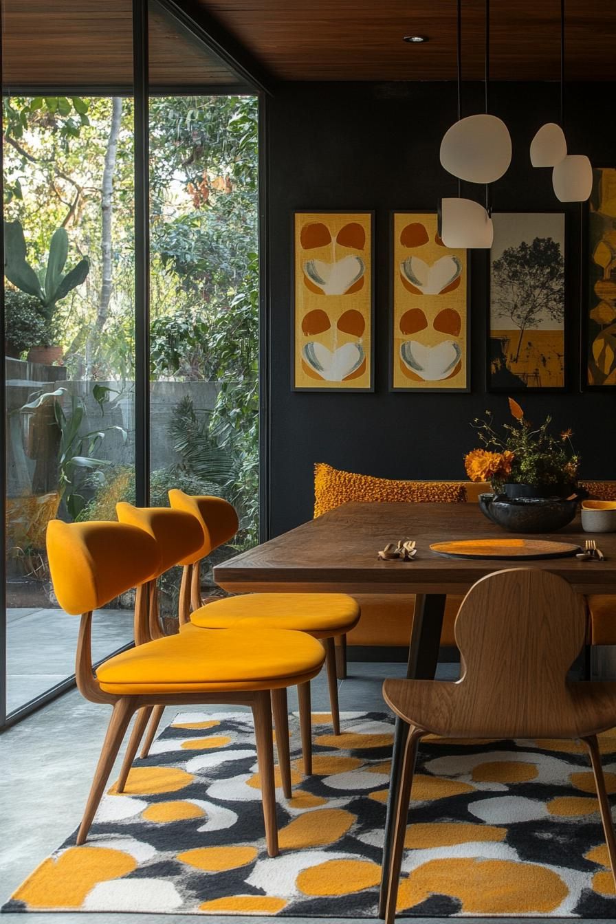 21. Adding Mustard Yellow Dining Accents - photo 3