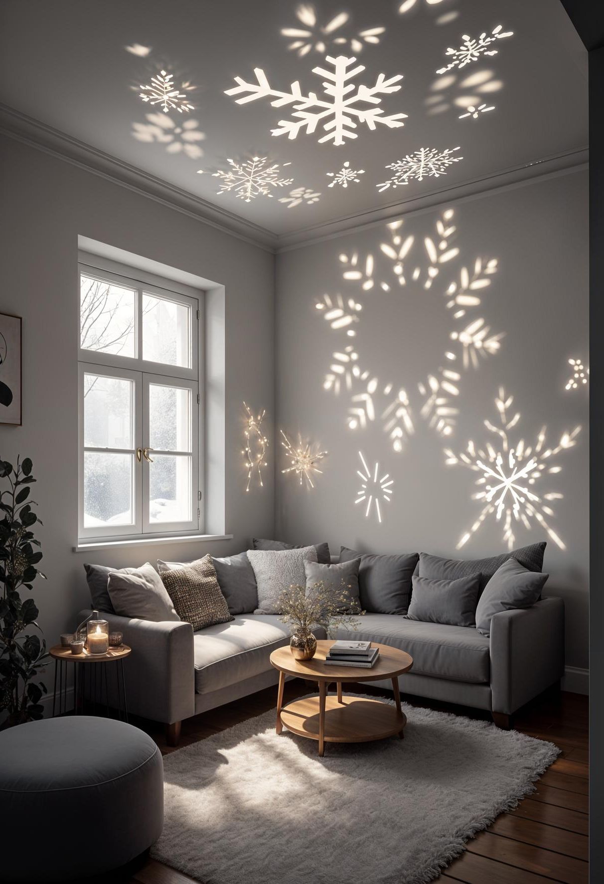 21. Snowflake Projector Wall Displays - photo 3